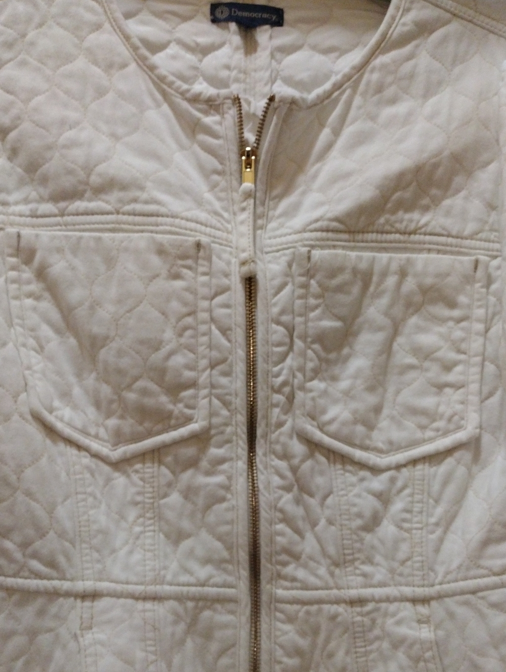Like New Democracy Puff Sleeve Zipper Lightweight Jacket - Picture 3 of 5